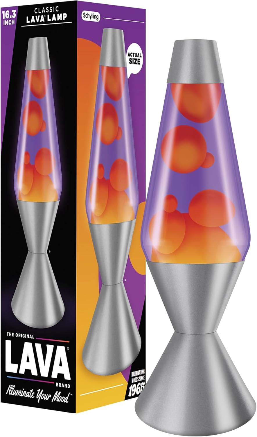 The Original Lava? Lamp - Large 52oz 16.3 - Vivid Twilight - Classic Liquid Motion Lamp - Orange Lava and Purple Liquid - Item #5119 (Amazon Exclusive)
